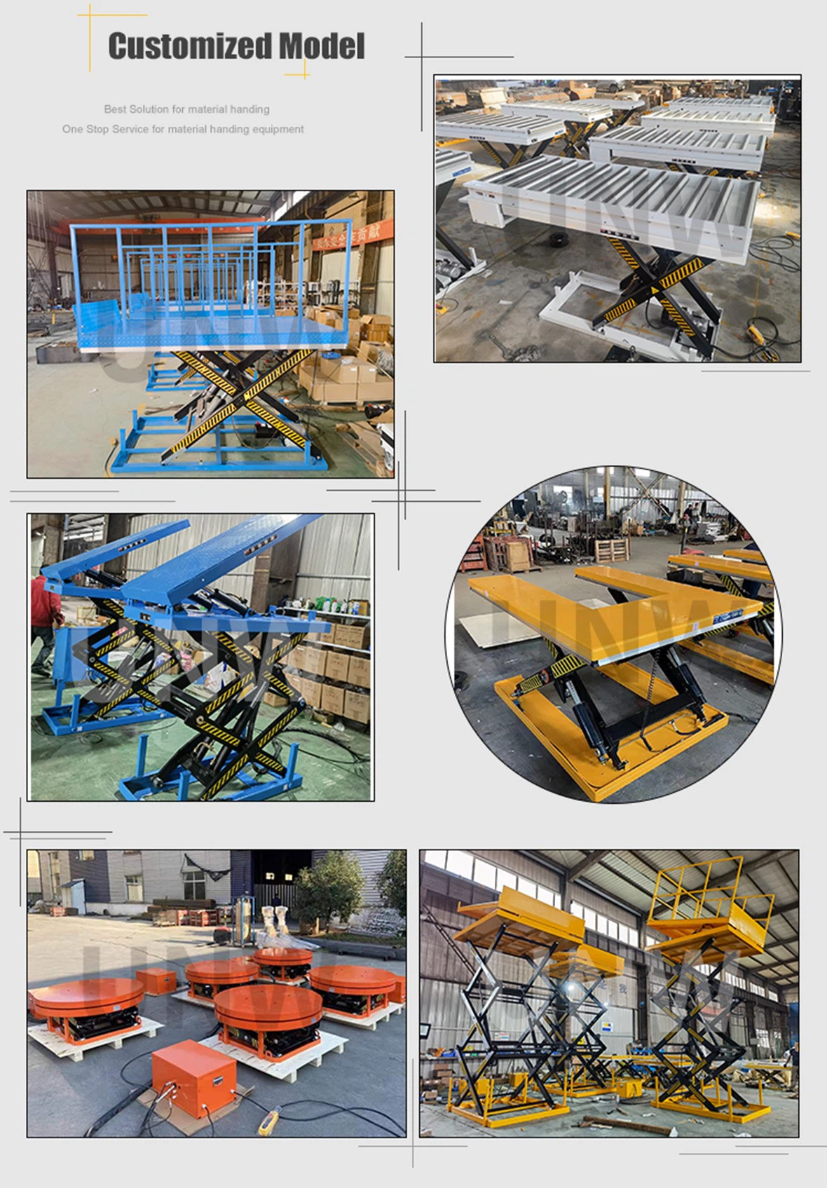 Bulk Material handling lift tables